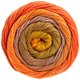Lana Grossa GOMITOLO ALOHA | 306-žuta narančasta/crvenanarančasta/crvenkastosmeđ/palisandrovo drvo/mrk kao orah