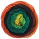 Lana Grossa GOMITOLO ALOHA | 311-narančasta/crveno/crno tan/crna/petrol/tamnozelena/zelen/žuto