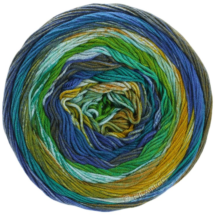 Lana Grossa GOMITOLO DENIM INCA | 151-kaki/tirkiz/smaragd/svjetloplav/žuta zelena/žad/tinta/petrol/senf žuta