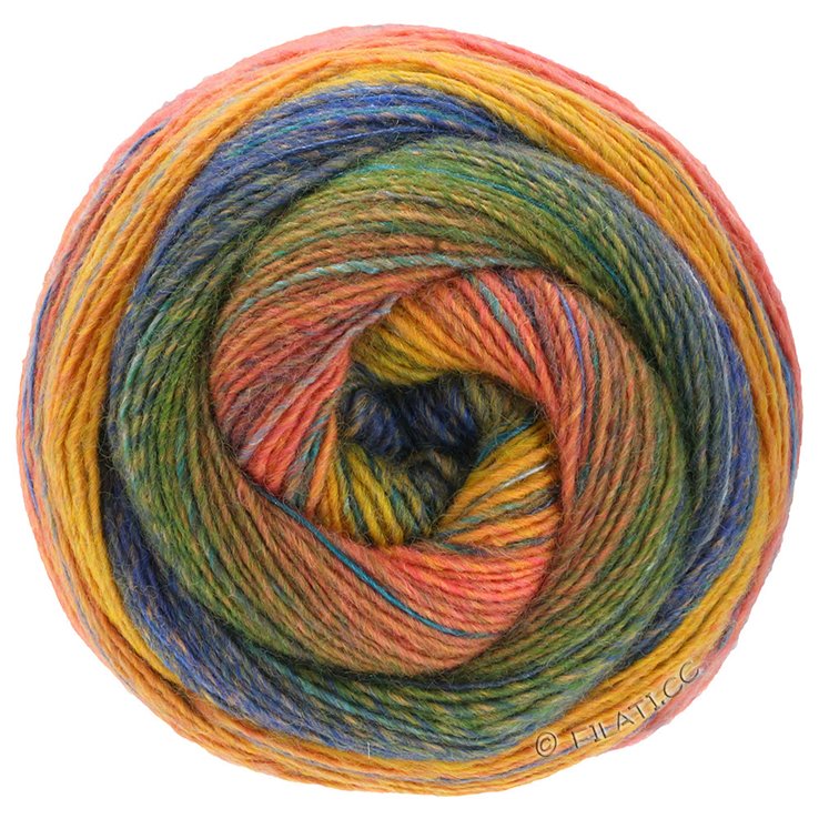 Lana Grossa GOMITOLO MAYA | 851-zelen/petrol/ smeđ/losos/narančasta/žuto/tirkiz/royal