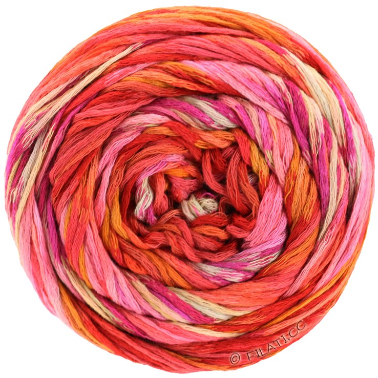Lana Grossa GOMITOLO SELEZIONE 3 | 3001-crveno/roze/roze/oker/ konjak/svijetlo siva