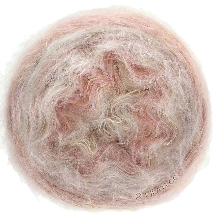 Lana Grossa GOMITOLO SILKHAIR | 201-roze/bež prosarana