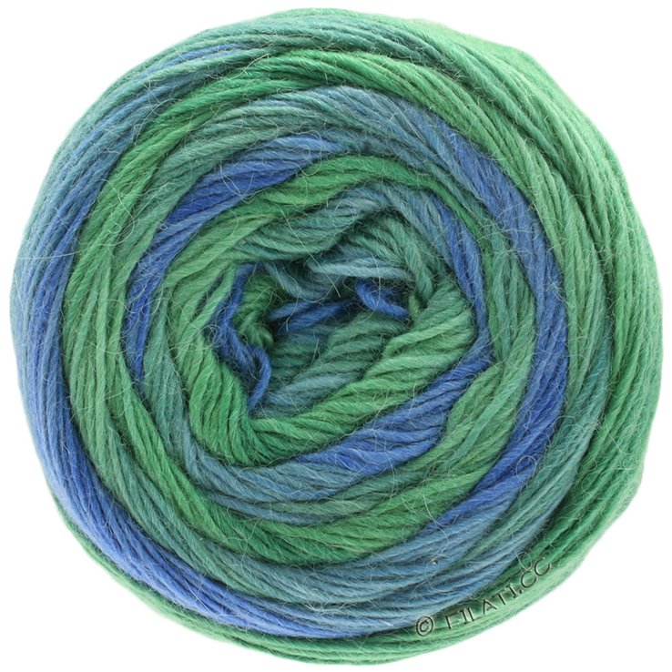 Lana Grossa LACE Seta Dégradé 100g | 103-plavo/tirkiz/svijetlo zelena/Safirno zelena