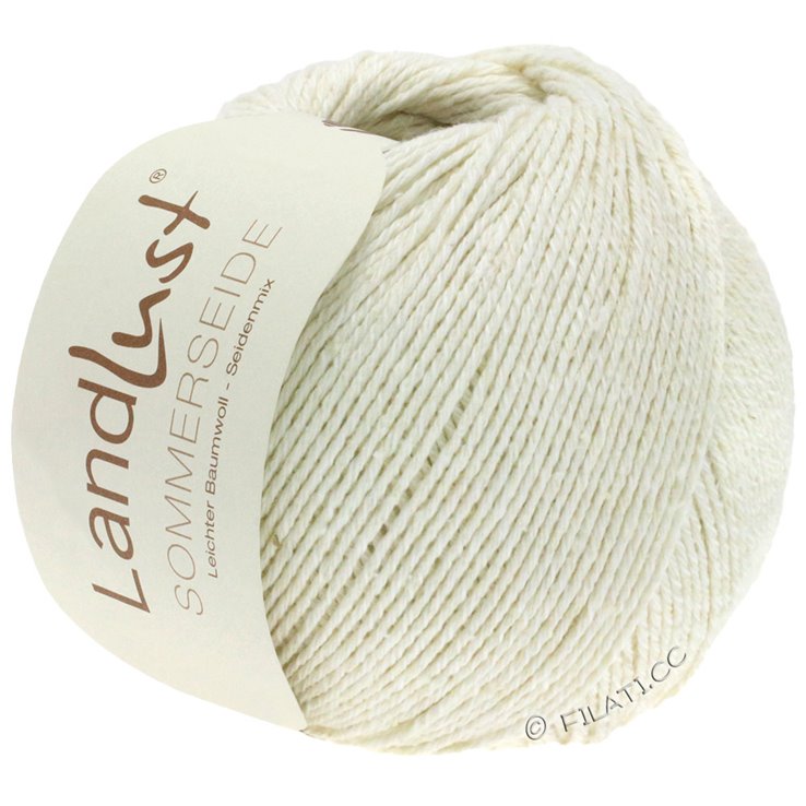 Lana Grossa LANDLUST SOMMERSEIDE | 001-bijela