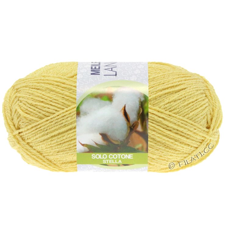 Lana Grossa MEILENWEIT 50g Solo Cotone Stella | 3603-žuto