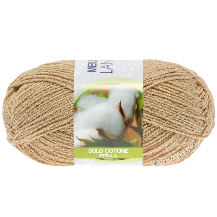 Lana Grossa MEILENWEIT 50g Solo Cotone Stella | 3612-bež