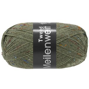 Lana Grossa MEILENWEIT 100g Tweed | 155-zelena siva