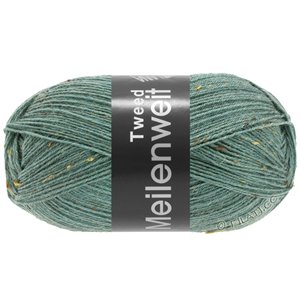 Lana Grossa MEILENWEIT 100g Tweed | 166-siva zelena