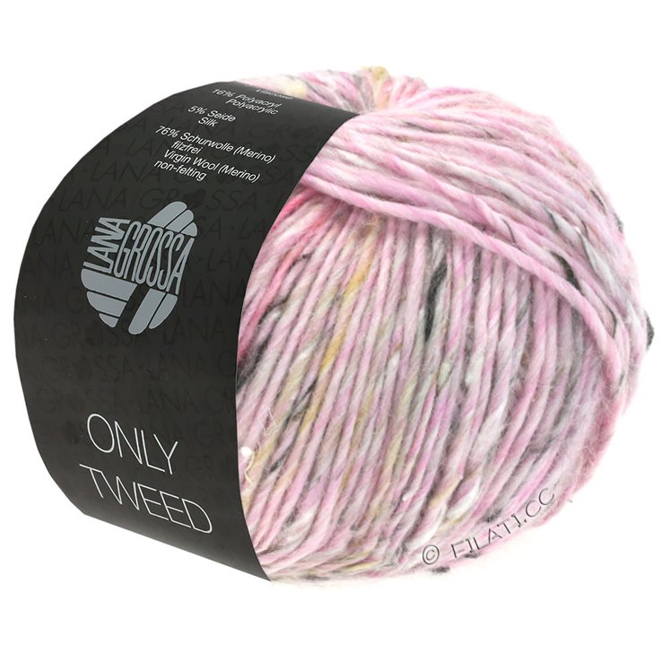 Lana Grossa ONLY TWEED | 101-jorgovan/priroda/siva