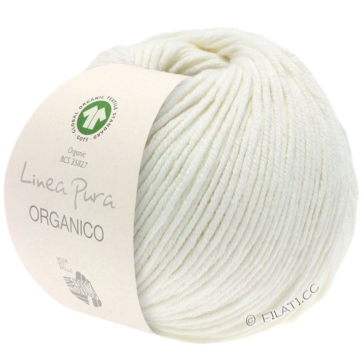 Lana Grossa ORGANICO (Linea Pura) | 007-bijela