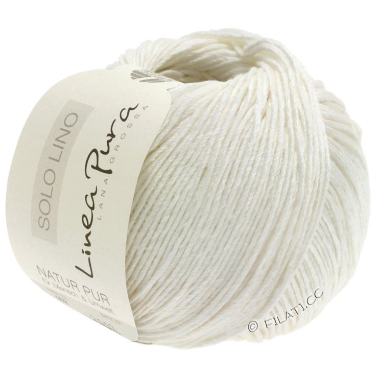 Lana Grossa SOLO LINO (Linea Pura) | 01-bijela