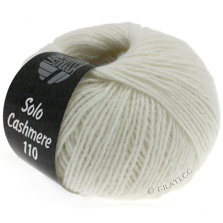 Lana Grossa SOLO CASHMERE 110 | 101-bijela