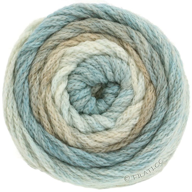 Lana Grossa SUPER COLOR | 101-priroda/bež/svjetloplav/bež plava