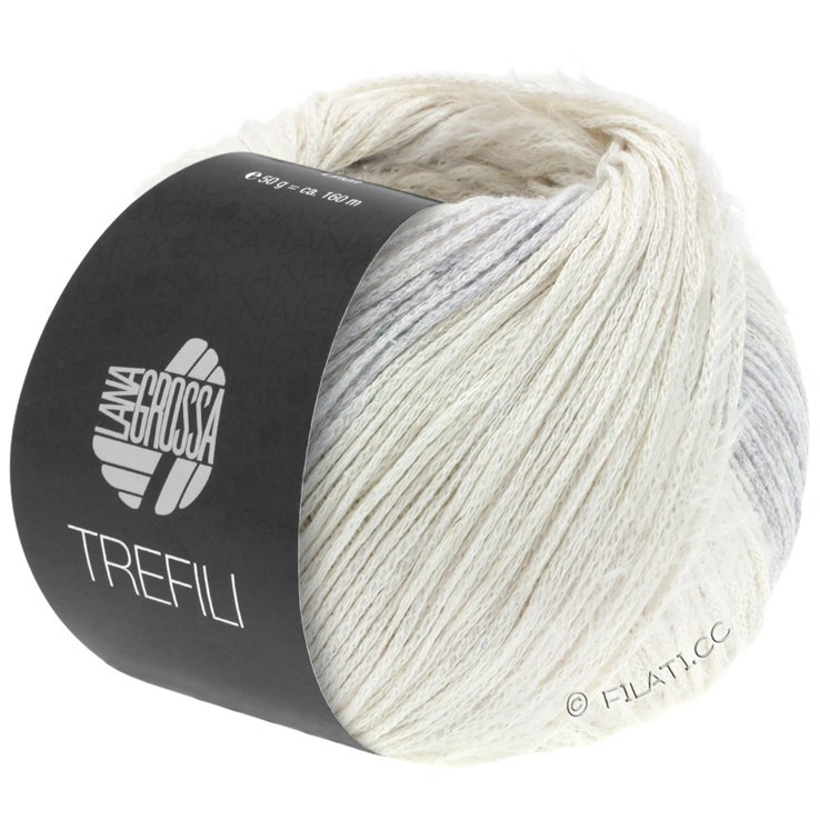 Lana Grossa TREFILI | 01-ecru/srebrna siva