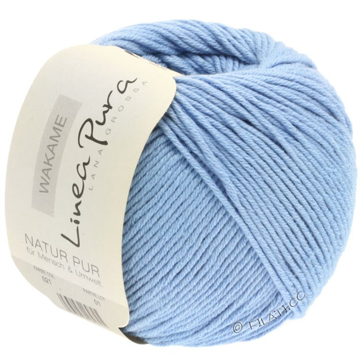 Lana Grossa WAKAME Uni/Print (Linea Pura) | 021-svjetloplav