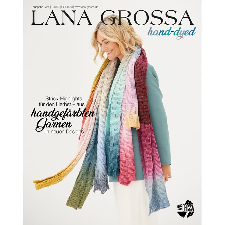 Lana Grossa HAND-DYED No. 3 - Magazin njemacki + instrukcije engleski