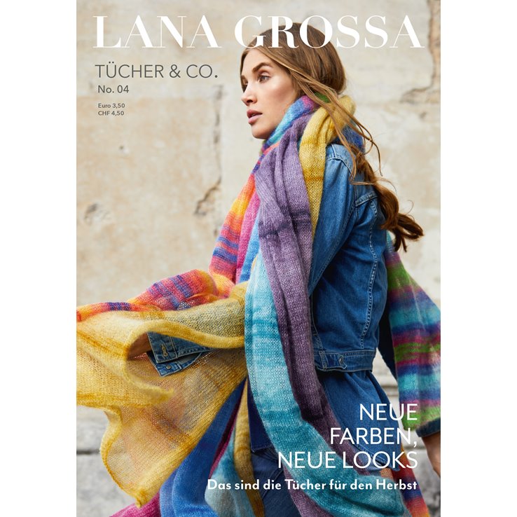 Lana Grossa Tücher & Co. No. 4 - Magazin njemacki + instrukcije engleski