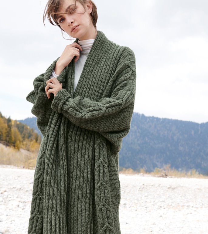 Lana Grossa MANTEL Landlust Merino 120/Landlust Merino 180