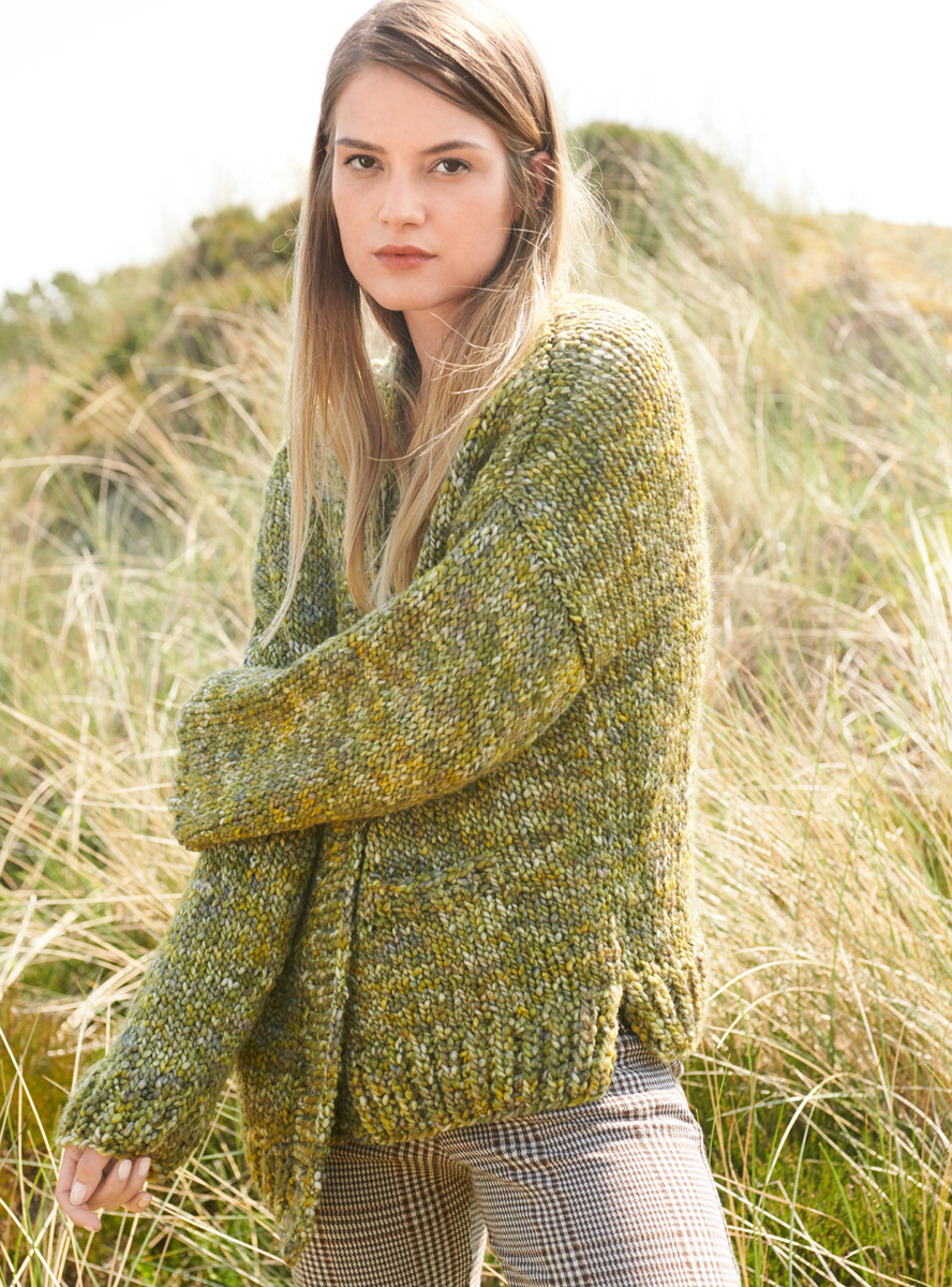 Lana Grossa JACKE GLATT RECHTS MIT TASCHEN Lala Berlin Chunky