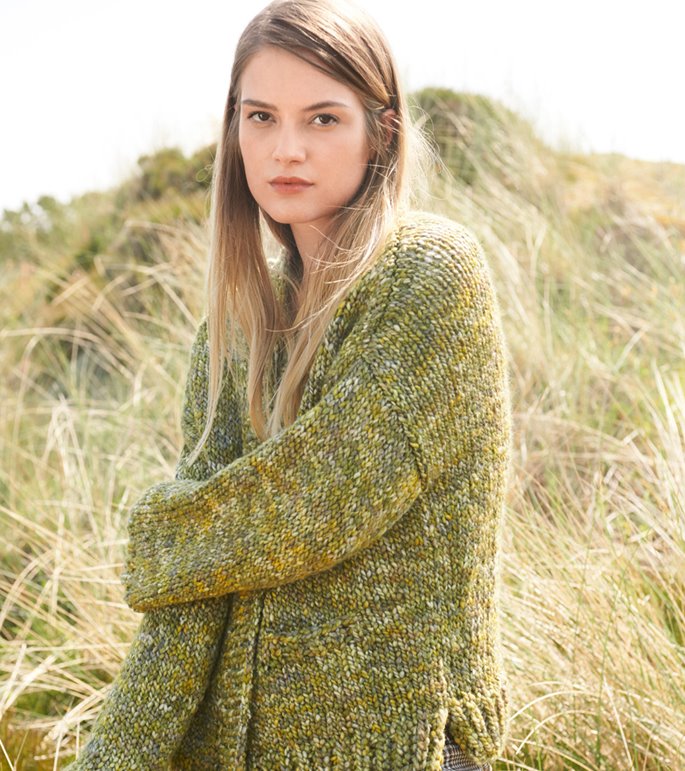 Lana Grossa JACKE GLATT RECHTS MIT TASCHEN Lala Berlin Chunky