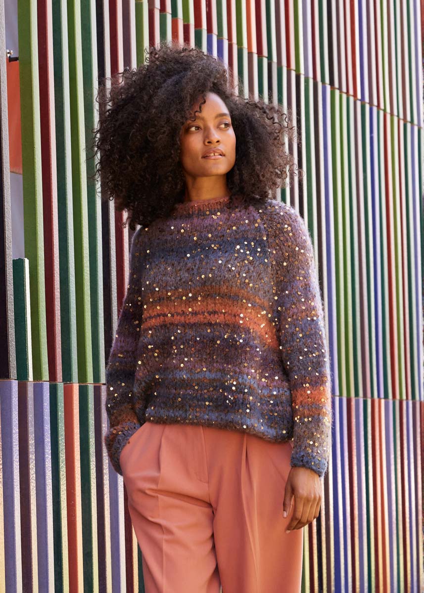 Lana Grossa PULLOVER Gigante Multi & Cosmo