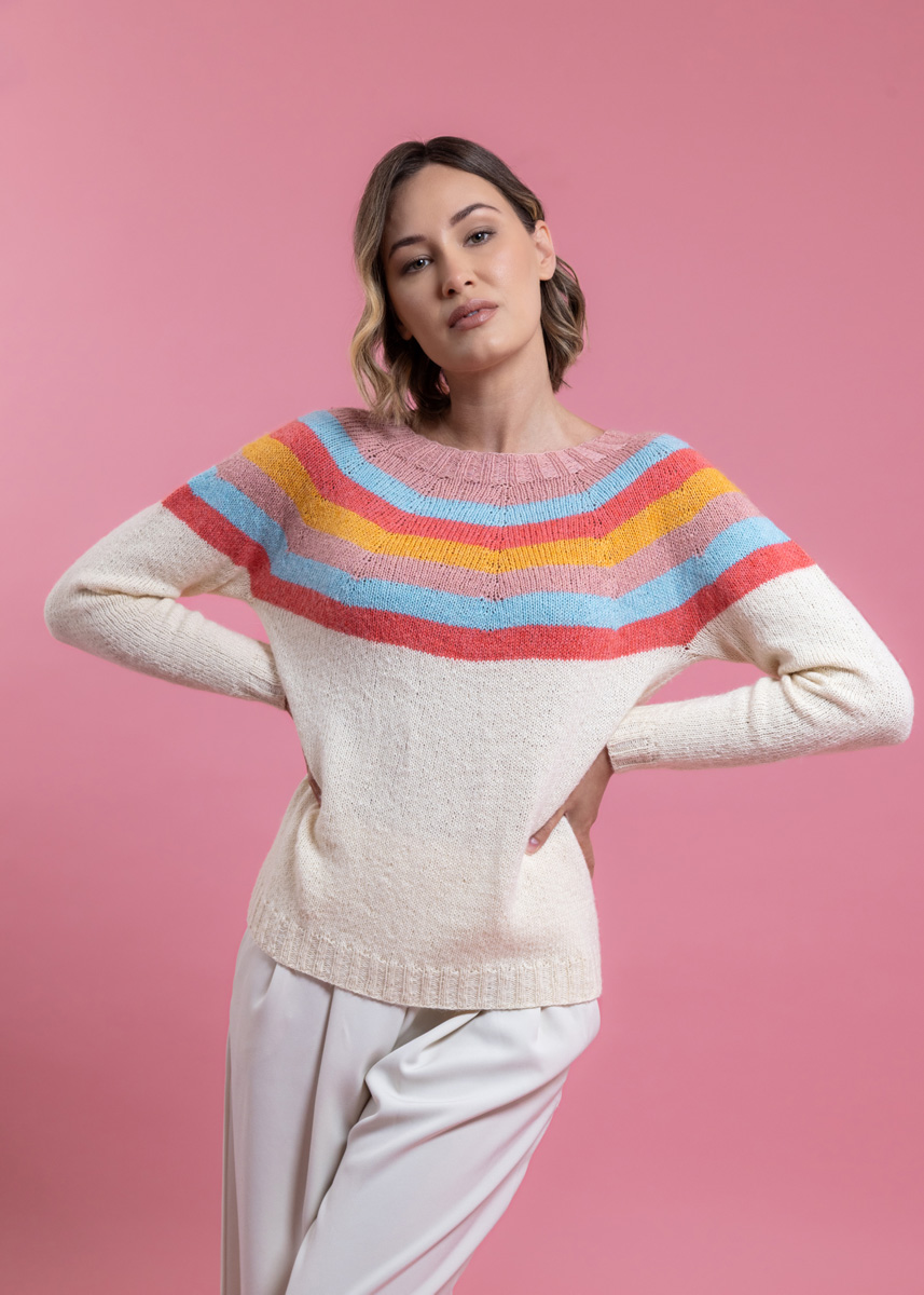 Lana Grossa RUNDPASSEN-PULLOVER Ecopuno