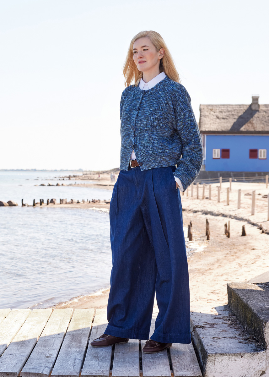 Lana Grossa HALBPATENT-JACKE Cool Wool Print