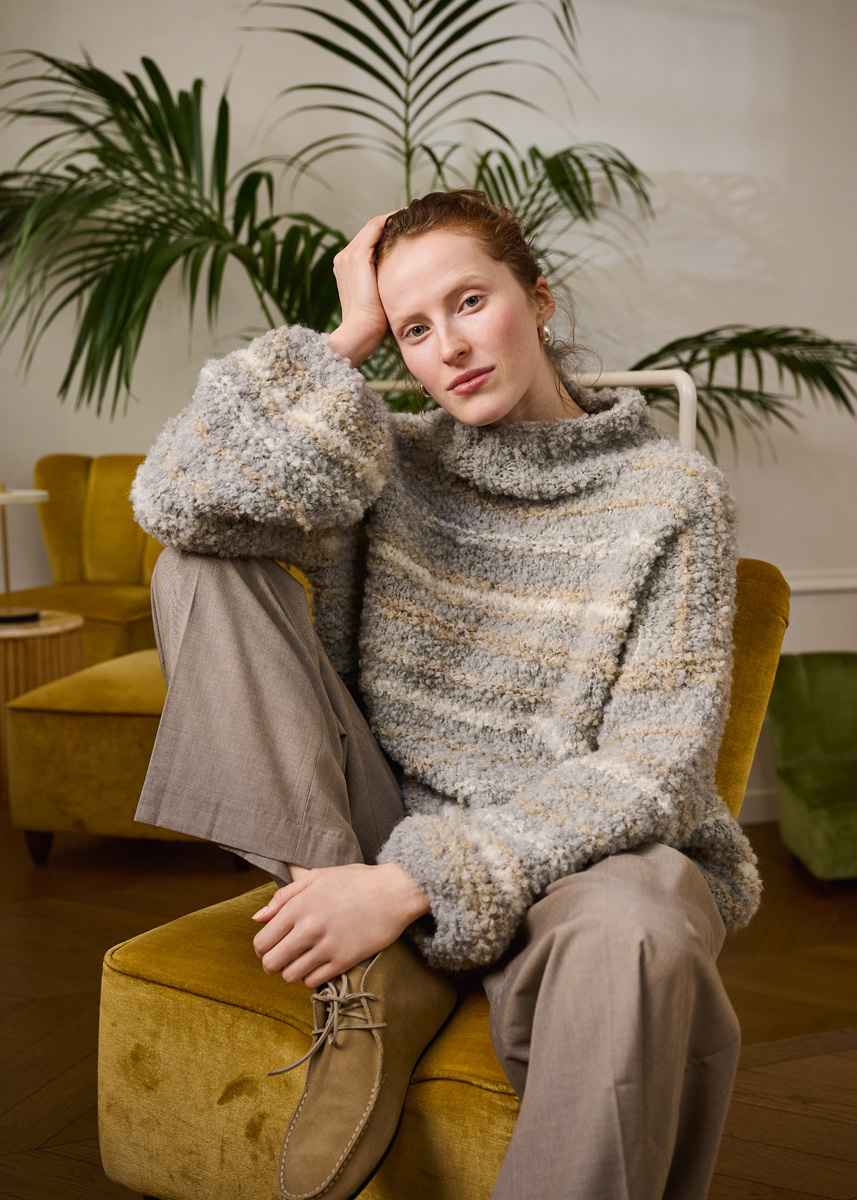 Lana Grossa STREIFEN-PULLOVER Orsetto