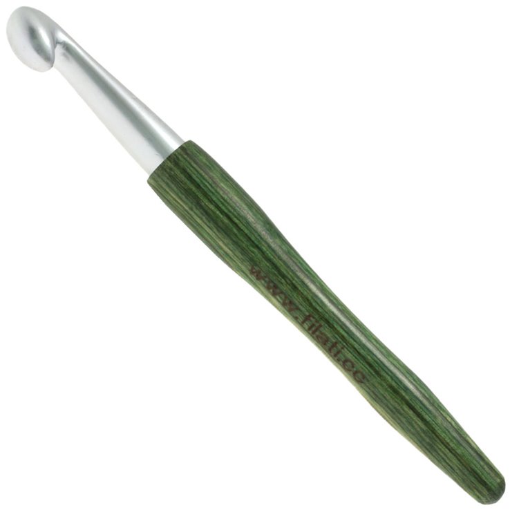 Lana Grossa Vuna kuka za kvačenje alu s drvenom ručkom Dizajn drva Signal St.12,0