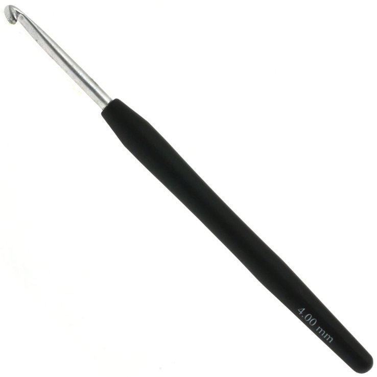 Lana Grossa Heklica / Kukica za vunu sa mekanom drškom (aluminijum) 4,0