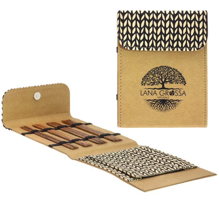 Lana Grossa Set igala sa dvostrukim vrhom Naturale 15cm