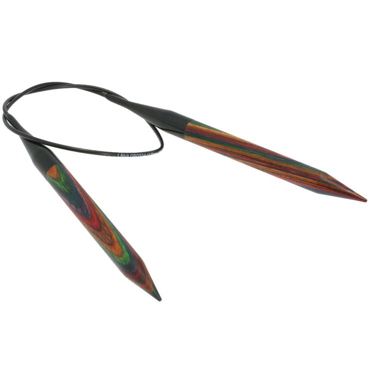 Lana Grossa Kružna igla za pletenje-drvo u više boja 12,0 / 60 cm