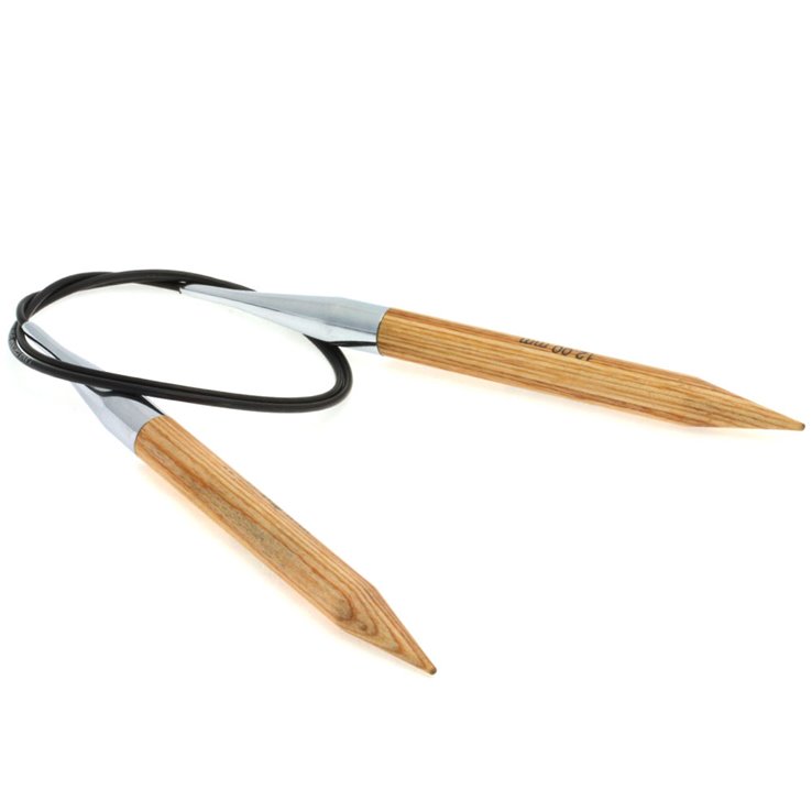 Lana Grossa Okrugla igla prirodno drvo dizajn 12,0 / 80cm