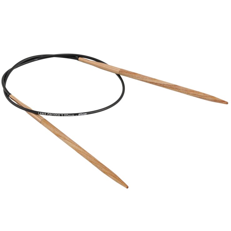 Lana Grossa Okrugla igla boja drvo-dizajn 3,0 / 40cm